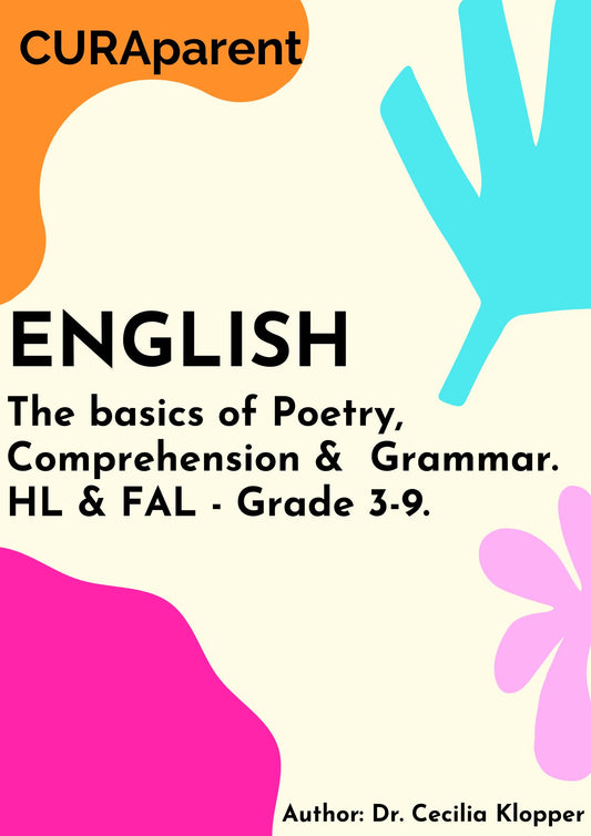 The Basics of Poetry, Comprehension and Grammar – Grade 3-9